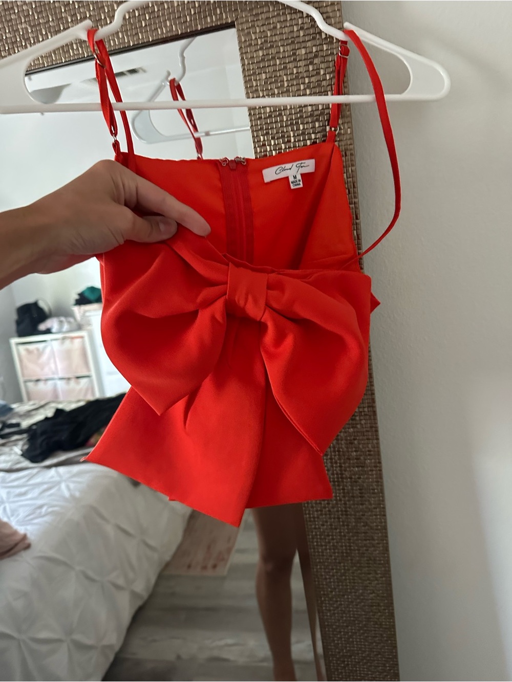 Boutique Red Bow Top